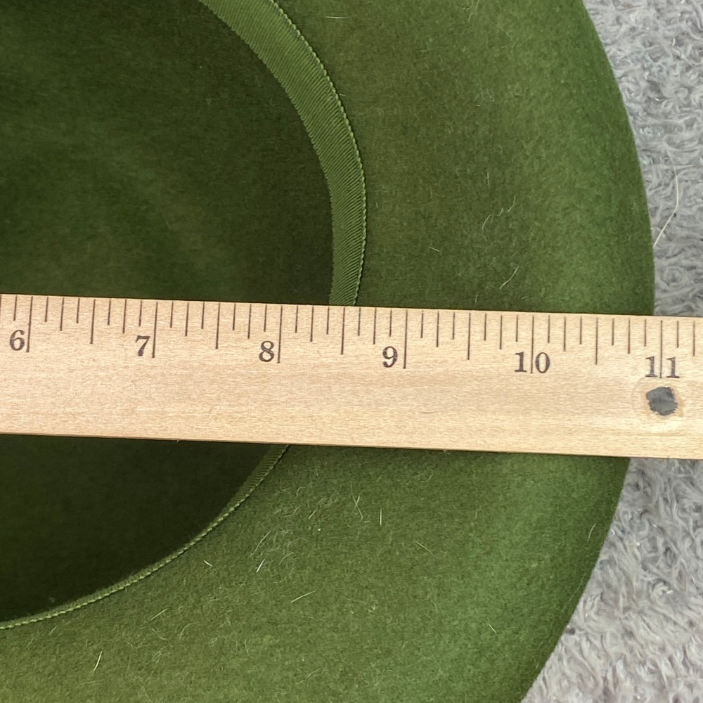 Vintage Glenover Fawn Tra Felt Hat Womens Small Bowler Wool Mod Fashion Church - Picture 8 of 10